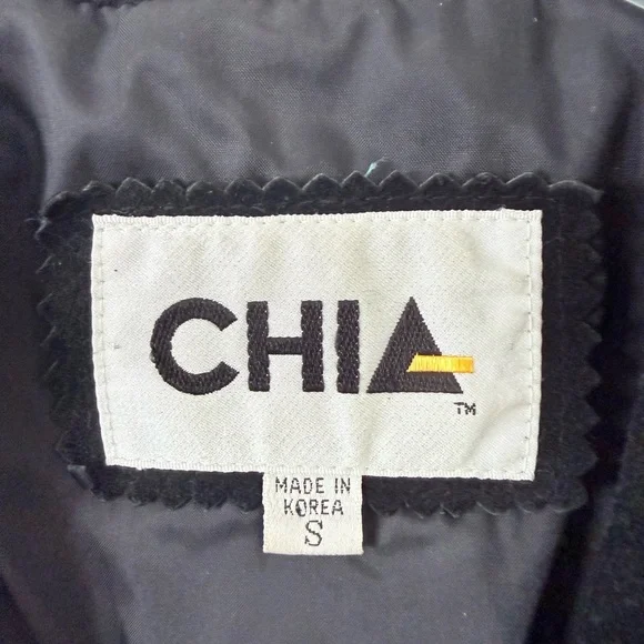 Vintage 1980s Womens Black Suede Leather Jacket Size S Fringe Biker Western Goth - Picture 2 of 10